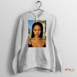 Glamour Rihanna's Fenty Face Sport Grey Hoodie