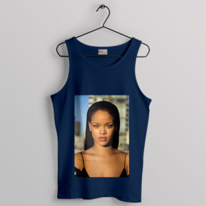 Glow Up Rihanna's Fenty Face Navy Tank Top
