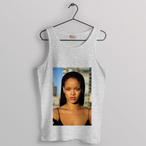 Glow Up Rihanna's Fenty Face Sport Grey Tank Top