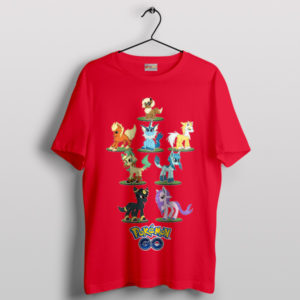 Go Pokémon Eeveelutions Galore Red T-Shirt