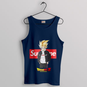 Goku's Super Saiyan Fashion DBZ Navy Tank Top