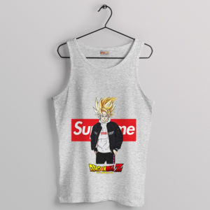 Goku's Super Saiyan Fashion DBZ Sport Grey Tank Top