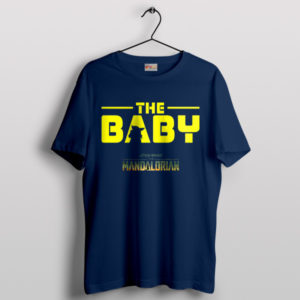 Grogu's Jedi Journey Baby Yoda Navy T-Shirt