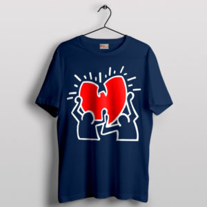 Haring's Graffiti Wu-Tang's Flow Navy T-Shirt