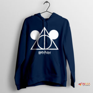Harry Potter Deathly Hallows x Mickey Navy Hoodie