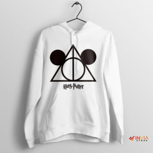 Harry Potter Deathly Hallows x Mickey White Hoodie