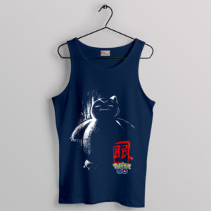 Haven Shiny Snorlax Japanese Navy Tank Top