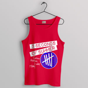 Heartbeat Hues 5SOS Youngblood Red Tank Top