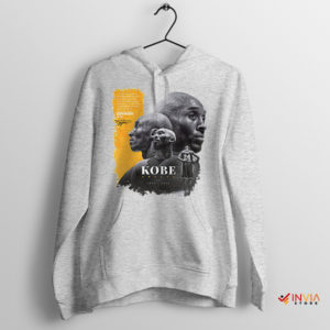 Heartfelt Tribute Kobe Mamba Love Sport Grey Hoodie
