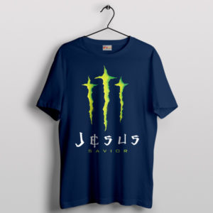 Heavenly Hope Jesus Savior Energy Navy T-Shirt