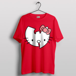 Hello Wu-Tang Kitty Iconic Clan Red T-Shirt