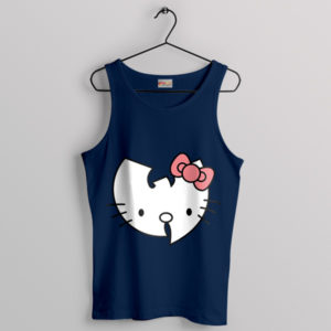 Hello Wu-Tang World Clan Kitty Navy Tank Top