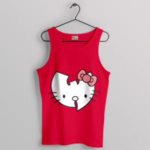 Hello Wu-Tang World Clan Kitty Red Tank Top