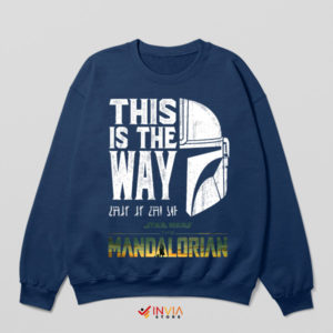 Helmet of Resolve This is the Way Navy Sweatshirt