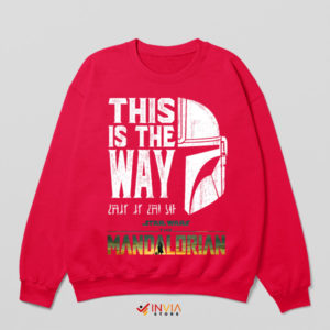 Helmet of Resolve This is the Way Red Sweatshirt