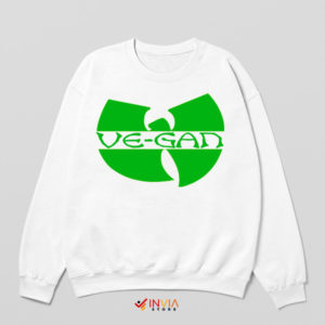 Hip-Hop Wu-Tang Vegan Clan White Sweatshirt