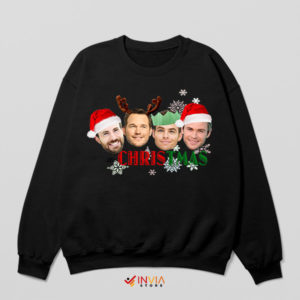 Holiday Heroes Chris-mas Squad Black Sweatshirt