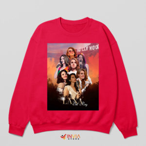 Hollywood Nights Lana Del Rey Red Sweatshirt