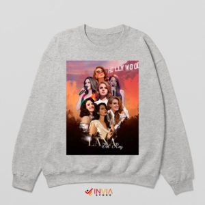 Hollywood Nights Lana Del Rey Sport Grey Sweatshirt