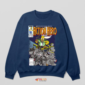 Homer's Comic Heroic Journey Navy Sweatshirt