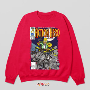 Homer's Comic Heroic Journey Red Sweatshirt