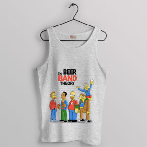 Homer's Funny Bear Band Theory Sport Grey Tank Top