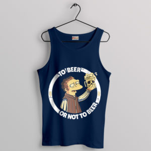 Homer's Legendary Beer Quest Meme Navy Tank Top