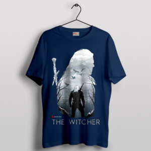 Hunting Shadows The Witcher Wild Hunt Navy T-Shirt