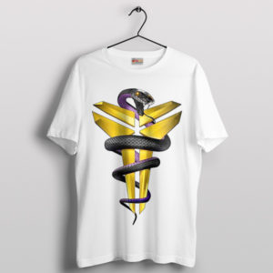 Iconic Fangs Kobe Venomous Snake Symbol White T-Shirt