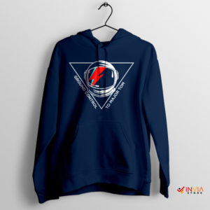 Iconic Journey David Bowie Heroes Navy Hoodie