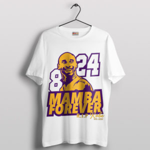 Iconic Numbers Mamba Forever Kobe White T-Shirt