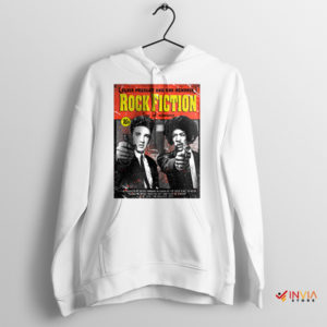 Icons of Rock Elvis and Hendrix Pulp Fiction Hoodie