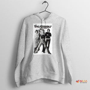 Iggy Pop and the Stooges Poster Art Sport Grey Hoodie