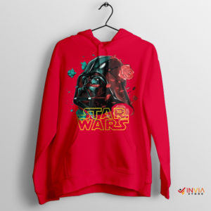 Imperial Blossoms Darth Vader Roses Red Hoodie