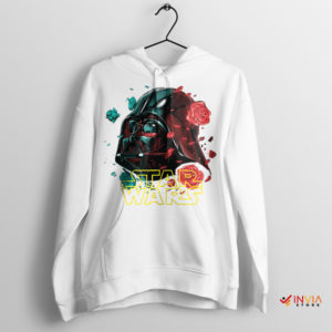 Imperial Blossoms Darth Vader Roses White Hoodie