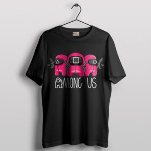 Imposter Among Us x Squid Game Black T-Shirt