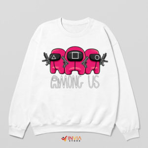 Imposter Showdown Squid Game White Sweatshirt