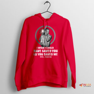 In Memory of Chester Bennington Quote Red Hoodie