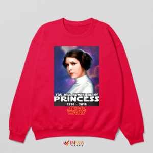 Infinite Love Princess Leia Star Wars Red Sweatshirt