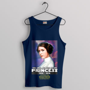 Interstellar Romance Princess Leia Navy Tank Top
