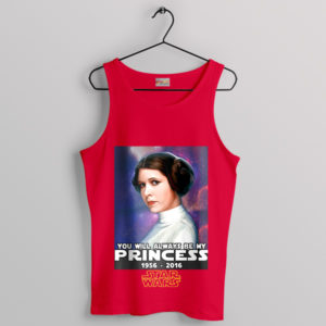 Interstellar Romance Princess Leia Red Tank Top