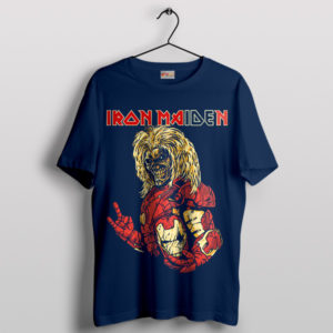 Iron Man Killers Maiden Avengers Navy T-Shirt