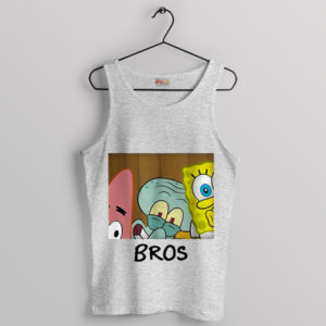 Jam Session SpongeBob's Band Bros Sport Grey Tank Top