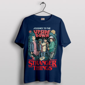 Journey to the Unknown Stranger Things Navy T-Shirt