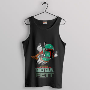 Jump Boba Fett's Super Mario Black Tank Top