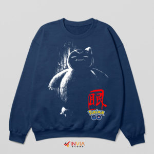Kawaii Koi Dreams Shiny Snorlax Navy Sweatshirt