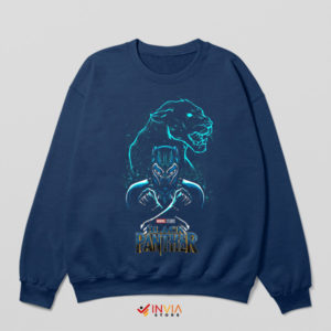 King's Wakanda Marvel Power Panther Navy Sweatshirt