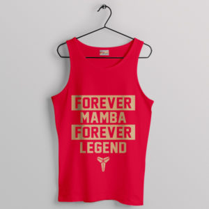 Kobe Forever Mamba Legend RIP Red Tank Top