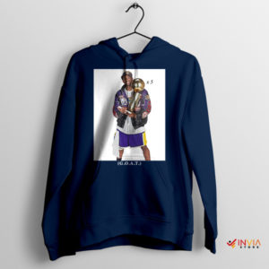Kobe Holding the Championship Navy Hoodie