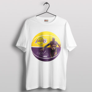 Kobe Tribute with Wilson NBA Basketball White T-Shirt